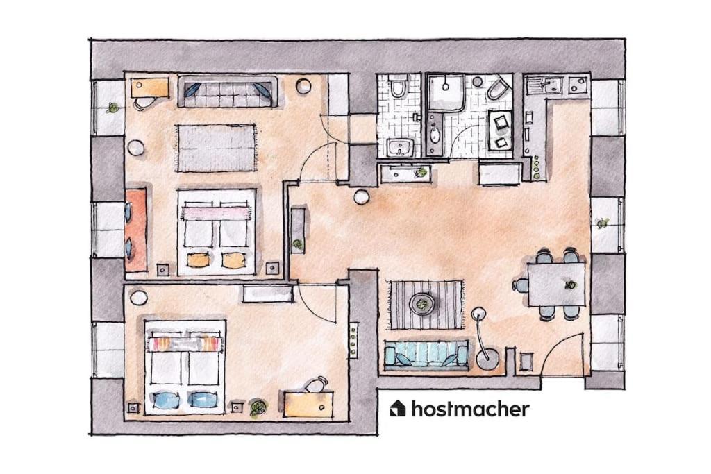 Family 2br Oasis Steps From By Hm Appartamento